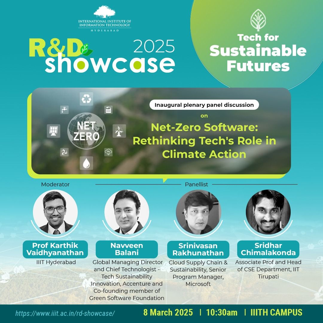 Annual R&D Showcase at IIITH | Software Engineering Research Center